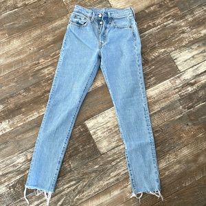 Levi Strauss & Co size 24 lighter 501 denim